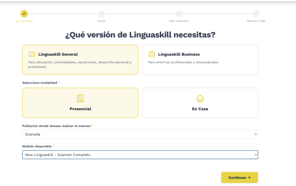 Precio linguaskill 2