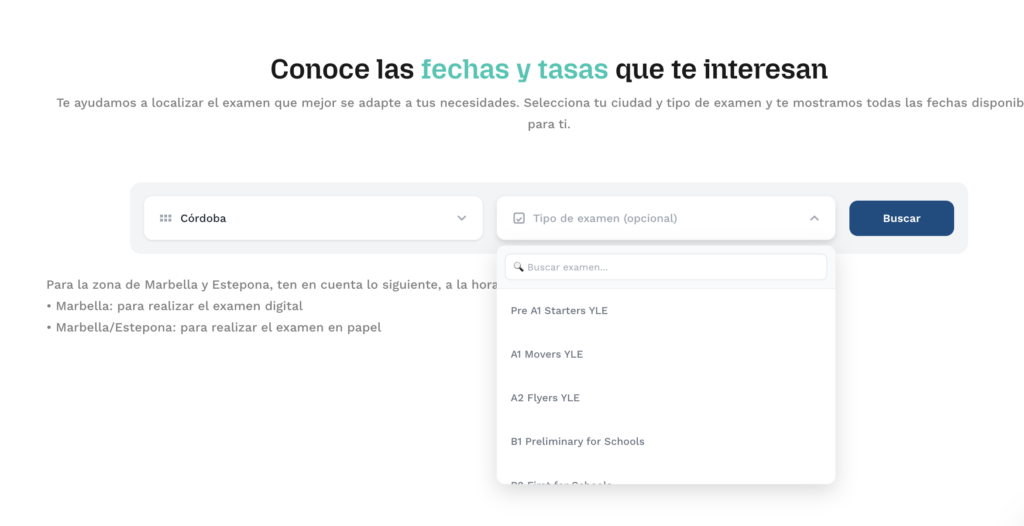 Precios examenes cambridge 4